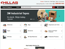 Tablet Screenshot of hillas.com